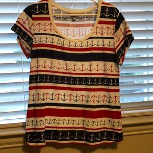Large shirt with anchors from Banana Republic